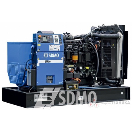 Дизельный генератор SDMO J250K открытый, в кожухе, в контейнере